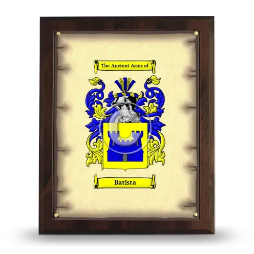 Batista Coat of Arms Plaque