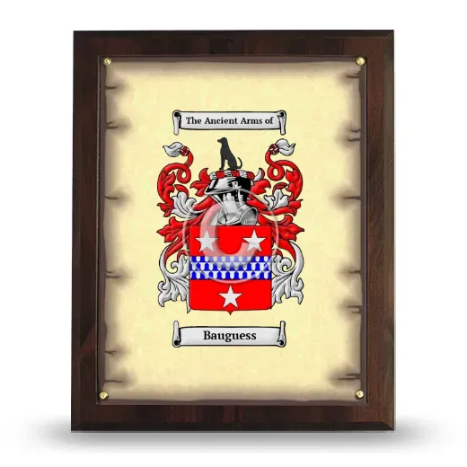 Bauguess Coat of Arms Plaque