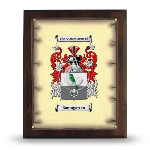 Baumgarten Coat of Arms Plaque