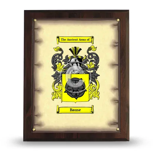 Bause Coat of Arms Plaque