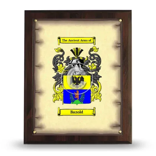 Bazold Coat of Arms Plaque