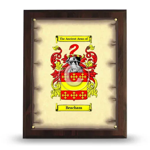 Beacham Coat of Arms Plaque