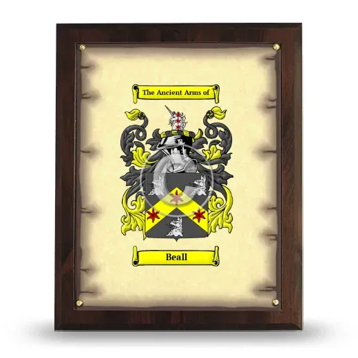Beall Coat of Arms Plaque