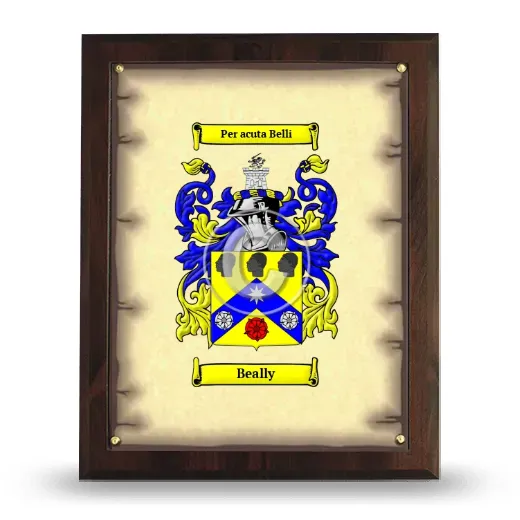 Beally Coat of Arms Plaque