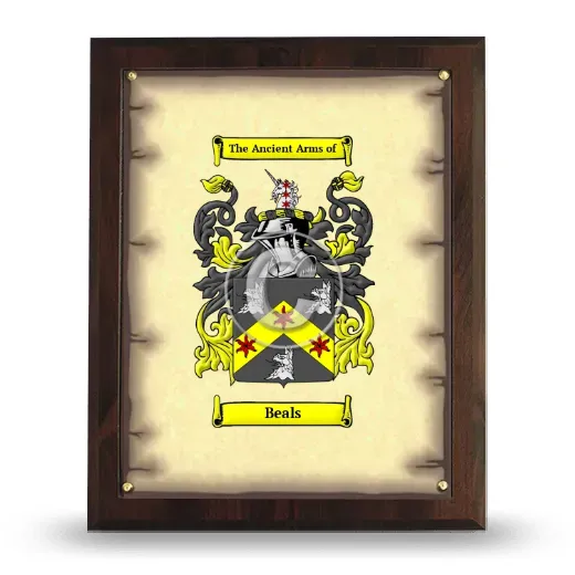 Beals Coat of Arms Plaque