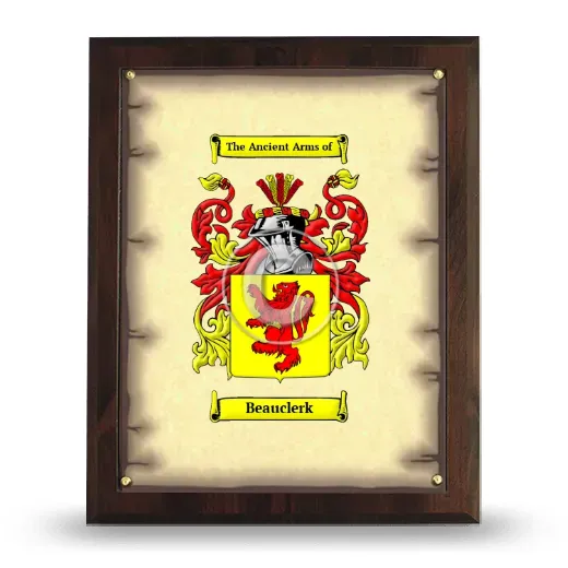 Beauclerk Coat of Arms Plaque
