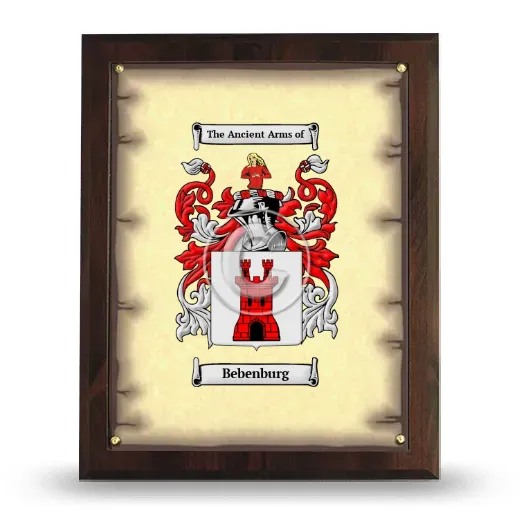 Bebenburg Coat of Arms Plaque
