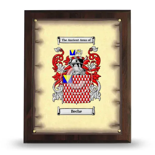 Beche Coat of Arms Plaque
