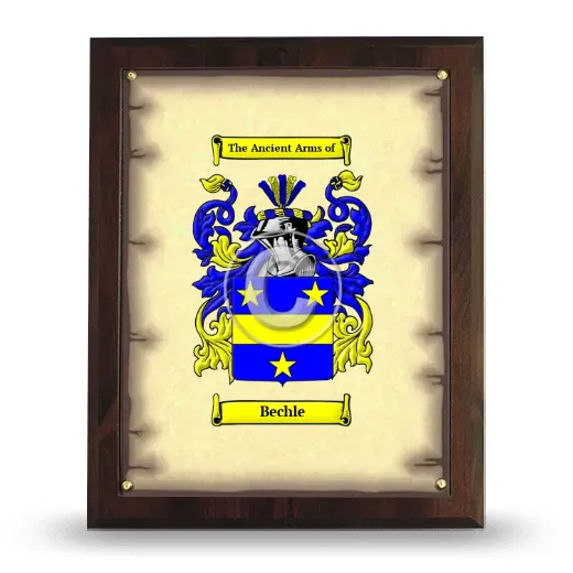 Bechle Coat of Arms Plaque