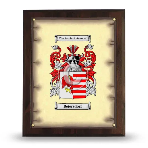 Beiersdorf Coat of Arms Plaque