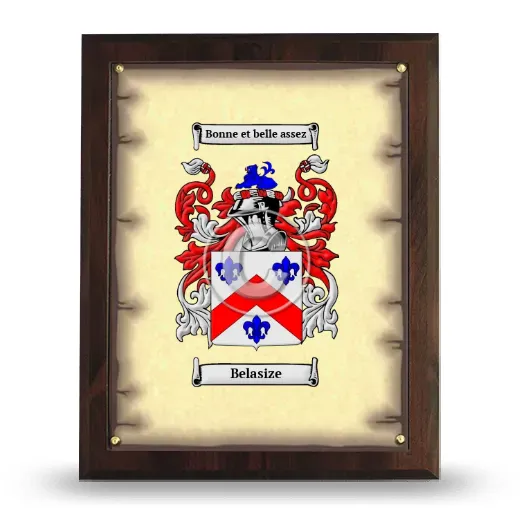 Belasize Coat of Arms Plaque