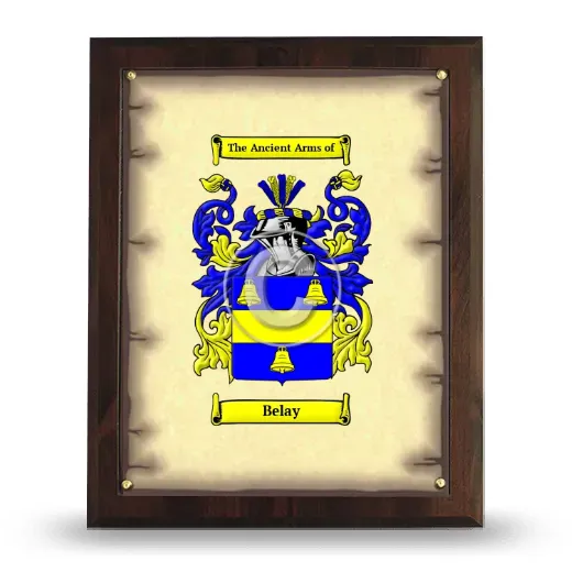 Belay Coat of Arms Plaque