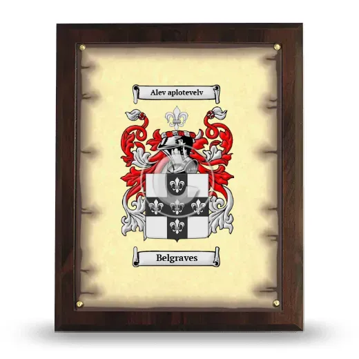 Belgraves Coat of Arms Plaque