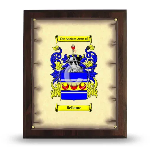 Bellame Coat of Arms Plaque
