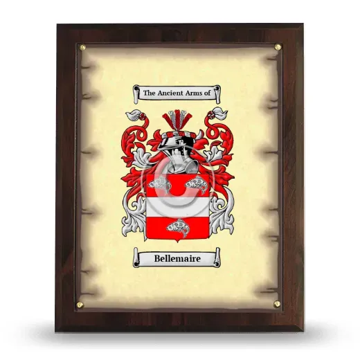 Bellemaire Coat of Arms Plaque