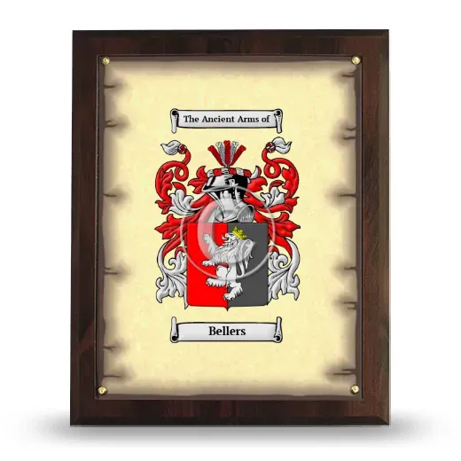 Bellers Coat of Arms Plaque