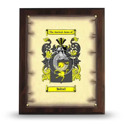 Belvel Coat of Arms Plaque