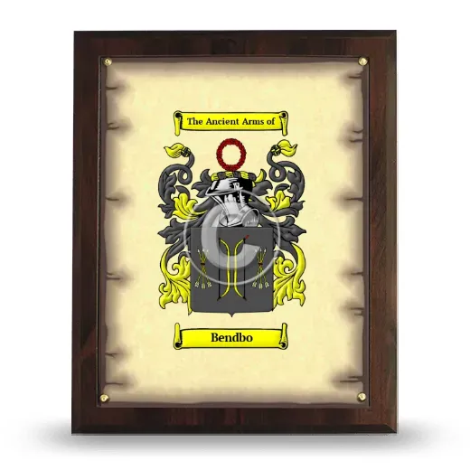 Bendbo Coat of Arms Plaque