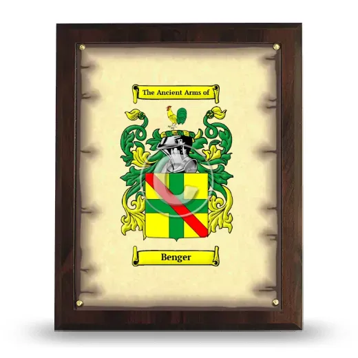 Benger Coat of Arms Plaque