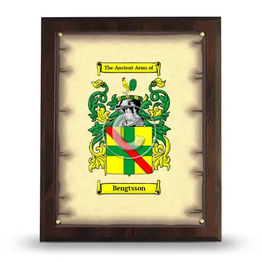 Bengtsson Coat of Arms Plaque