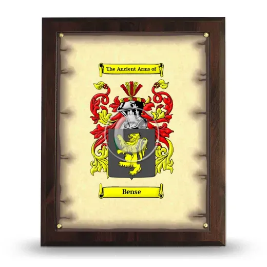 Bense Coat of Arms Plaque