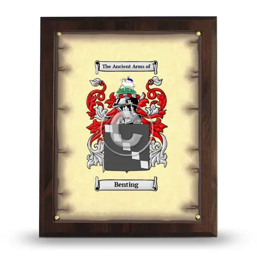 Benting Coat of Arms Plaque