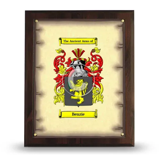 Benzie Coat of Arms Plaque