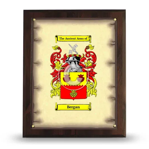 Bergan Coat of Arms Plaque
