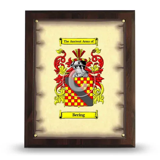 Bering Coat of Arms Plaque
