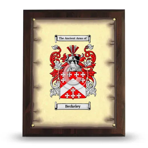 Berkeley Coat of Arms Plaque