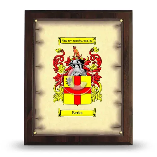 Berks Coat of Arms Plaque