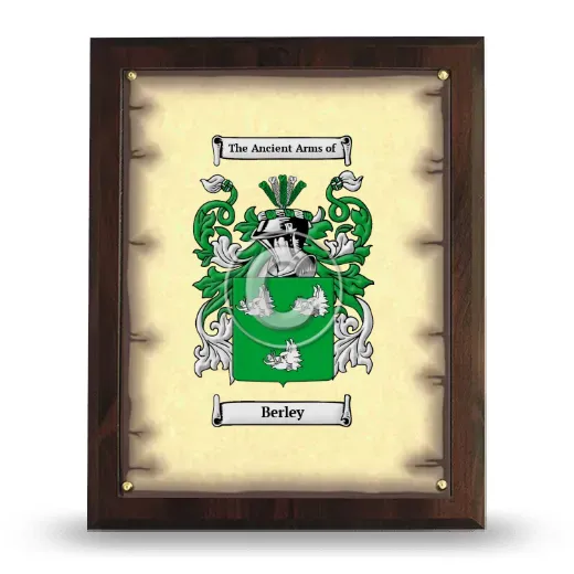 Berley Coat of Arms Plaque