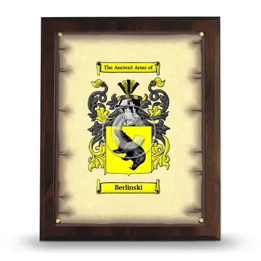 Berlinski Coat of Arms Plaque