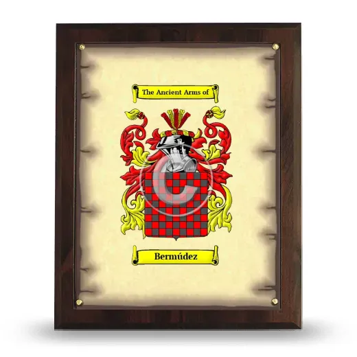 Bermúdez Coat of Arms Plaque