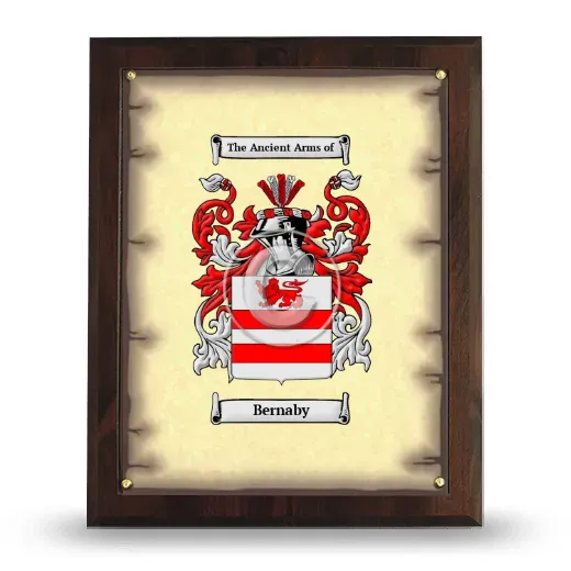 Bernaby Coat of Arms Plaque