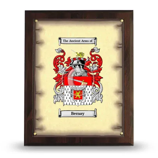 Bernay Coat of Arms Plaque