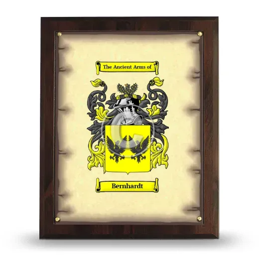 Bernhardt Coat of Arms Plaque
