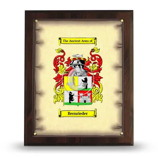 Bernrieder Coat of Arms Plaque