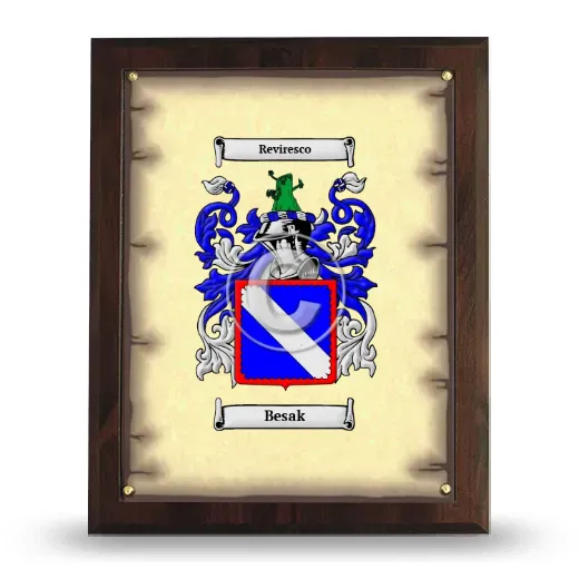 Besak Coat of Arms Plaque