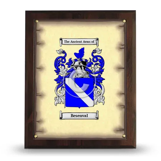Besenval Coat of Arms Plaque