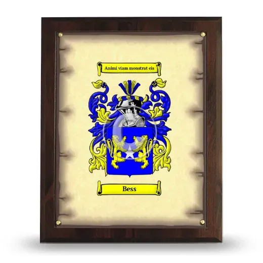 Bess Coat of Arms Plaque