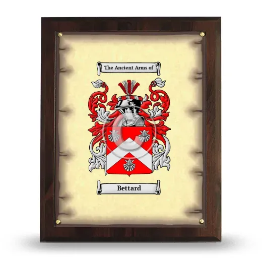 Bettard Coat of Arms Plaque