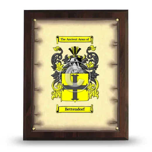 Bettendorf Coat of Arms Plaque