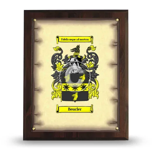 Beucler Coat of Arms Plaque