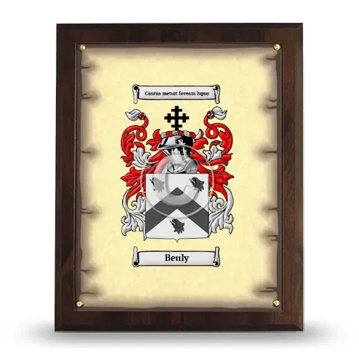 Beuly Coat of Arms Plaque