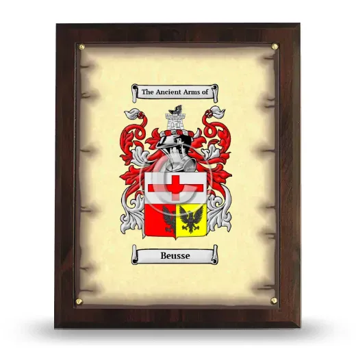 Beusse Coat of Arms Plaque