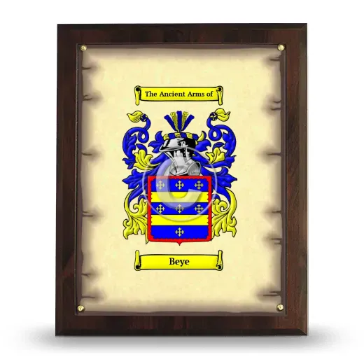 Beye Coat of Arms Plaque