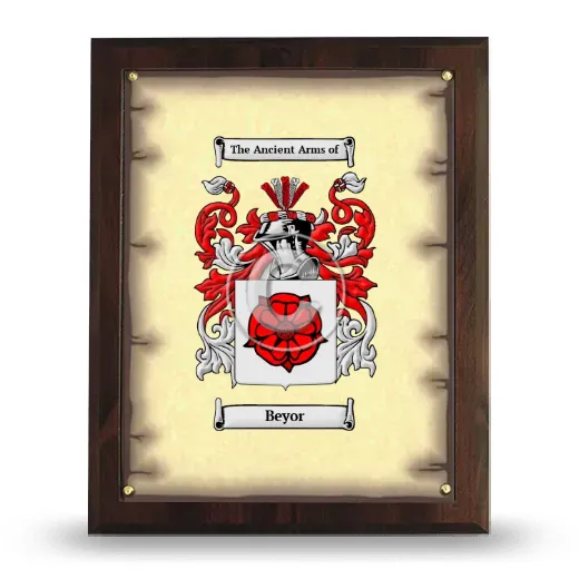 Beyor Coat of Arms Plaque