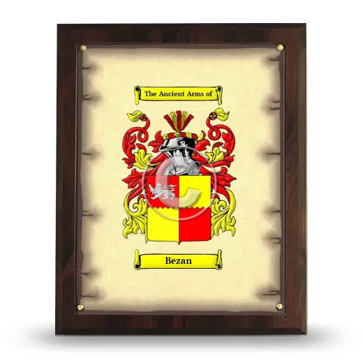 Bezan Coat of Arms Plaque