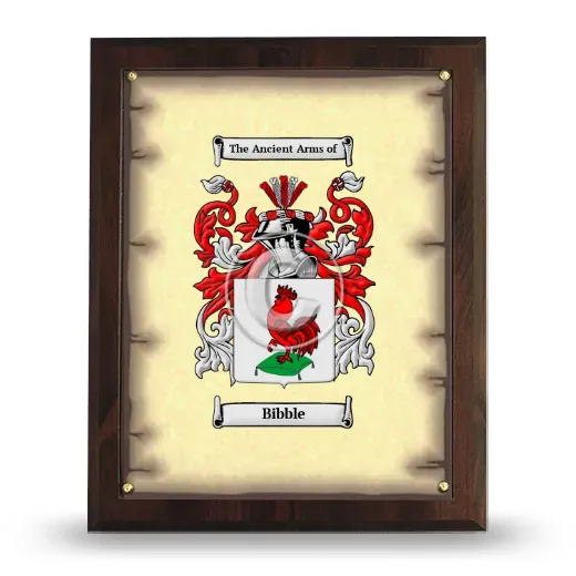 Bibble Coat of Arms Plaque